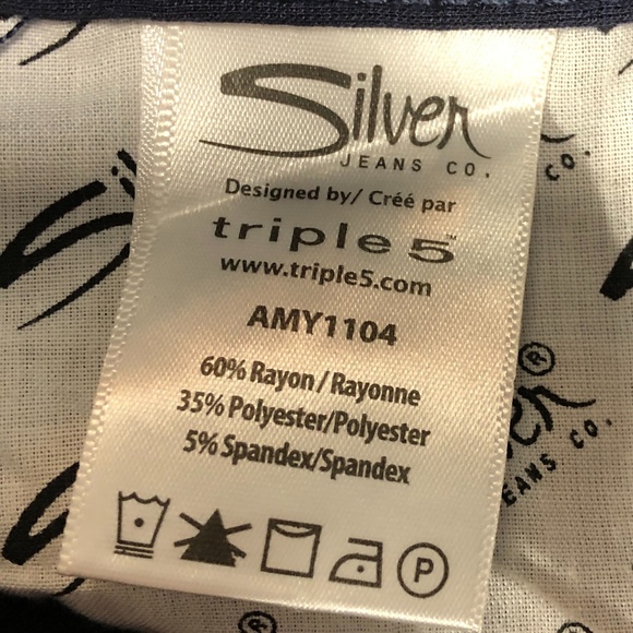 NWT Silver Jeans Amy Mid-Rise Skinny Jegging Sz 7 - Picture 9 of 12